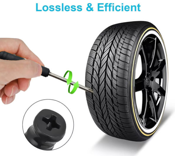 🔩60PCS Tire Repair Rubber Nails Kit with 2 Sizes