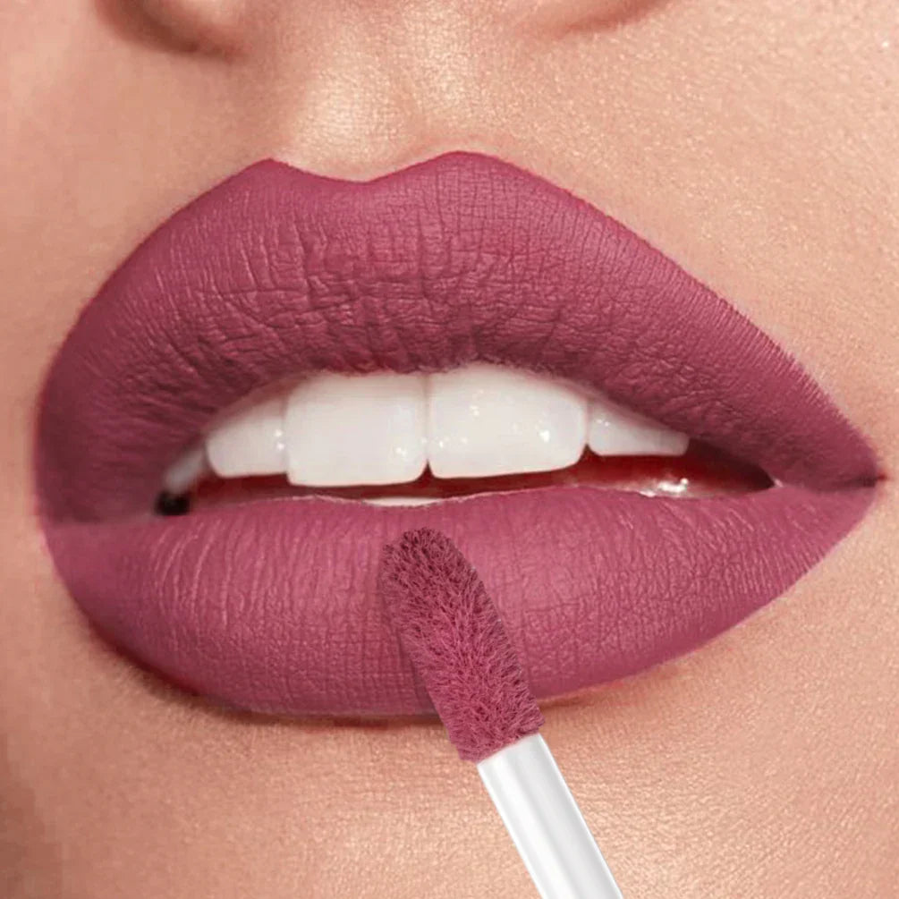 24-hour long-lasting 12-color matte velvet lip gloss